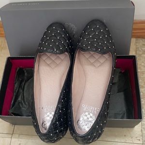 Vince Camuto Black Jeweled Loafers